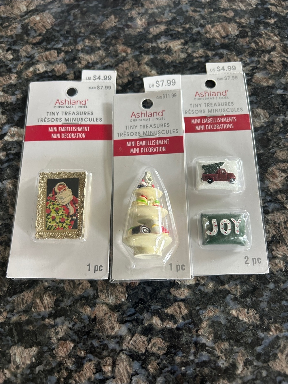 ASHLAND TINY TREASURES MINI EMBELLISHMENT LOT OF 3 NWT